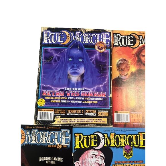 Lot of 5 Rue Morgue Horror Magazine 184, 189, 206-208 Nightmare On Elm Street - Picture 5 of 6
